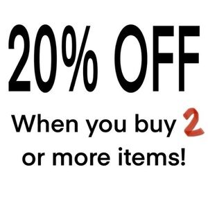 Bundle and Save‼️ Buy 2 or more items and save 20%❗️